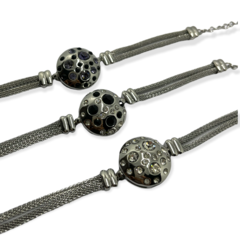 8151, 8160, 8161 Pulseras con Piedras - Variedad de colores Acero Quirúrgico