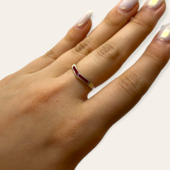 AG 314 Anillos Piedras - Variedad de colores Plata y Oro en internet