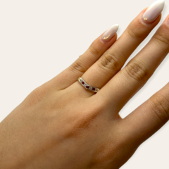 AG 314 Anillos Piedras - Variedad de colores Plata y Oro - comprar online