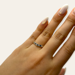Imagen de AG 314 Anillos Piedras - Variedad de colores Plata y Oro