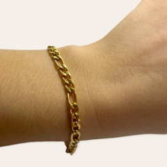 8208 GR Pulsera Eslabones Acero Quirúrgico Dorado - comprar online