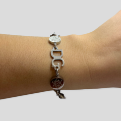 8205-3 Pulsera Reversible con Dijes Acero Quirúrgico - comprar online