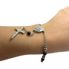 8324 Pulsera Denario con Bolitas (6 mm) Acero Quirúrgico - comprar online
