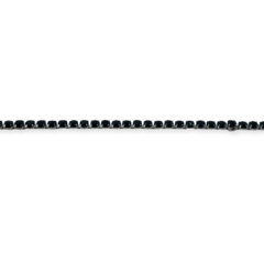 8375-NE Pulsera Piedras Negras Acero Quirúrgico - comprar online