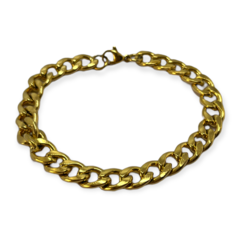 8390 DO Pulsera Eslabones Acero Quirúrgico Dorado