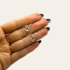 ART 2 Aros Argolla con Dije Corazon Plata 925 - comprar online