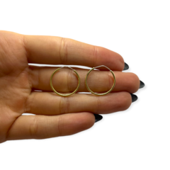 SE 6 Argollas Doradas Duble (18 mm) en internet