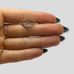 AG 315 Anillo Finito con Piedras - Variedad de colores Plata y Oro - tienda online