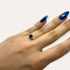NAR 2 Anillos Con Piedra - Variedad Colores Plata y Oro