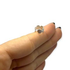 ART 10 Aro Cuff Floreado Plata 925 - comprar online