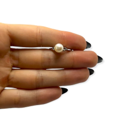 0056 Anillo Perla Acero Quirúrgico - comprar online