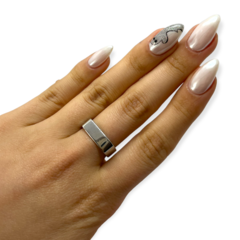 0312 Anillo Liso Cuadrado Acero Quirúrgico - comprar online