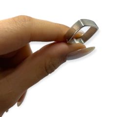 0312 Anillo Liso Cuadrado Acero Quirúrgico