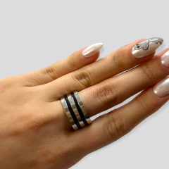 0150 Anillo Masculino Acero Quirúrgico