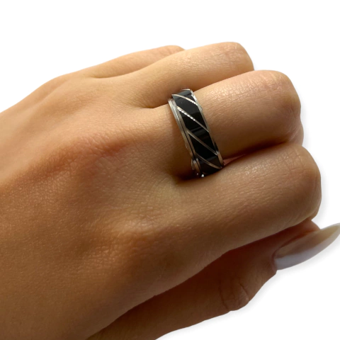 0214 Anillo Giratorio Masculino Acero Quirúrgico