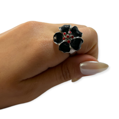 0238 Anillo Rosa Esmaltada Acero Quirúrgico - comprar online