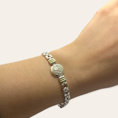 VI-PU 16 Pulsera Om Plata y Oro en internet