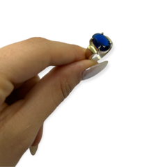 AG 239 Anillos Piedra Solitaria - Variedad de colores Plata y Oro - comprar online