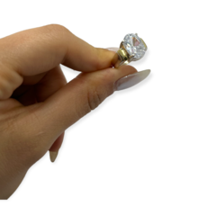 Imagen de AG 239 Anillos Piedra Solitaria - Variedad de colores Plata y Oro