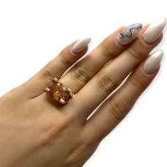 AG 6 AM/NE Anillo Piedra - Variedad de colores Plata y Oro - Stal Joyas