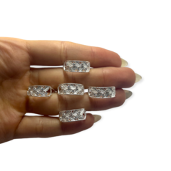 ART 43 Anillo Hojas y Cubics Plata 925 - Stal Joyas