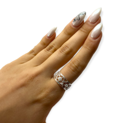 ART 48 Anillo Rosas con Cubics Plata 925 en internet