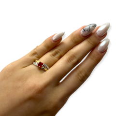 Imagen de ART 47 Anillo Piedras - Variedad de colores Plata y Oro