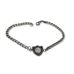 Imagen de 8479 - SL,BO,RA,IN Pulsera Escudos de Futbol Acero Quirúrgico
