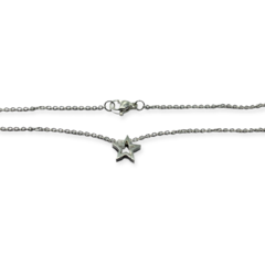 4239-5 Conjunto Cadena y Dije Estrella Acero Blanco - comprar online