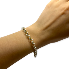 8507 Pulsera Rolo (7 mm) Acero Blanco