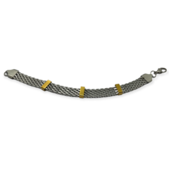 8494-18/21 Pulsera Panther con Apliques (9 mm) Acero Quirúrgico (18 y 21 cm) - comprar online