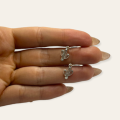 ART 2 Aros Argollas Colgantes Cactus Plata 925 - comprar online