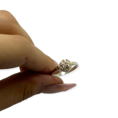 Imagen de NAR 1 Anillo Frutilla Con Piedras - Variedad Colores Plata y Oro