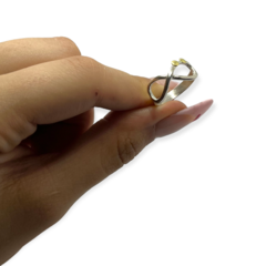 LARA 12 Anillo Infinito Plata y Oro en internet
