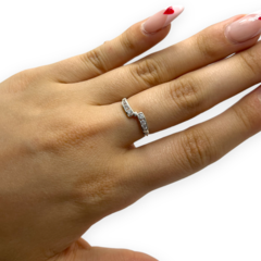 NAR 23 Anillo Piedras Blancas Plata 925 - comprar online