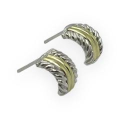 ART 14-9 Aros Pasantes Plata y Oro