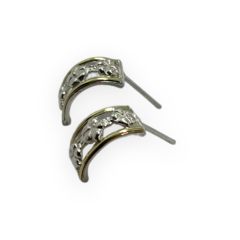 ART 14-10 Aros Pasantes Plata y Oro - comprar online