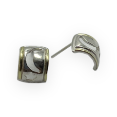 ART 14-1 Aros Pasantes Plata y Oro - comprar online