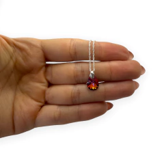 SWA-4 Dije Forma de Gota - Variedad de Colores Plata Italiana (SIN CADENA)