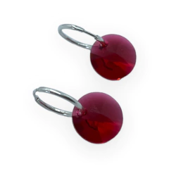 SWA-24 Aro Lenteja (13 mm) - Variedad de Colores Plata 925 - comprar online