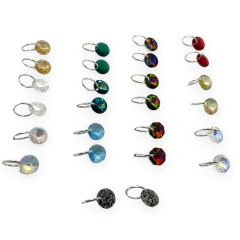 SWA-24 Aro Lenteja (13 mm) - Variedad de Colores Plata 925 - comprar online