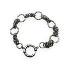 8624 Pulsera Eslabones y Cierre Marinero Acero Quirúrgico