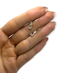 ART 67 Aros Argollas de Iniciales (X2 Unidades) Plata 925 - tienda online