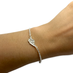 8801-3 Pulsera Ala de Angel Acero Blanco - comprar online