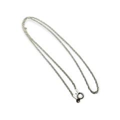2 gr Cadena Finita Trenzada (50 cm) Plata Italiana - comprar online