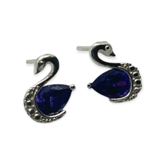 ART 70 Aros Premium Cisnes - Variedad de Colores Plata 925 en internet
