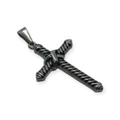 5452 Dije Cruz (45x30 mm) Acero Quirúrgico