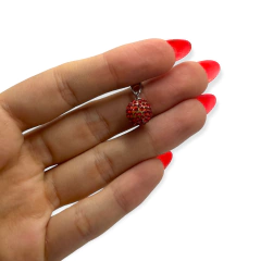 5459-2 Dije Bola de Fuego Roja (10 mm) Acero Quirúrgico