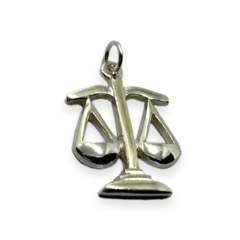 VOL-7 Dije Balanza de la Justicia Plata 925