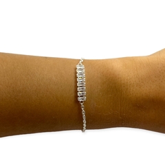 8807-1-2 Pulsera Piedras - Variedad de Colores Acero Blanco - tienda online